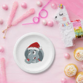 Weihnachtselefantenpapier-Teller für Cartoon Pappteller (Party)