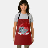 Weihnachtselefone mit roten Ballons Schürze (Insitu)