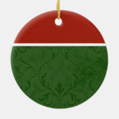 Weihnachtseleganz-Feiertags-Verzierung Keramikornament (Hinten)