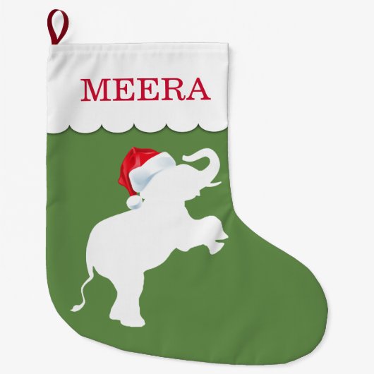 Weihnachtselementar Personalisiert Großer Weihnachtsstrumpf (Vorderseite)