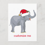 Weihnachtselementar Santa Niedlich Feiertagspostkarte (Vorderseite)