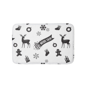 Weihnachtselemente Badematte