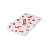 Weihnachtselemente Badematte (Schrägansicht)