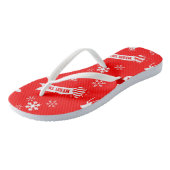 Weihnachtselemente Badesandalen (Schrägansicht)