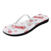 Weihnachtselemente Badesandalen (Schrägansicht)