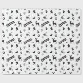 Weihnachtselemente - Feierlich Geschenkpapier (Flach)