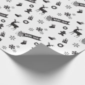 Weihnachtselemente - Feierlich Geschenkpapier (Ecke)