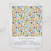 Weihnachtselemente Feiertag/Weihnachtsfeier Einlad Einladung (Vorne/Hinten)