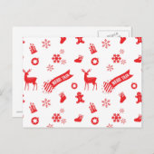 Weihnachtselemente Feiertagspostkarte (Vorne/Hinten)