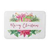 Weihnachtselemente Frohe Weihnachten Badematte (Vorderseite)