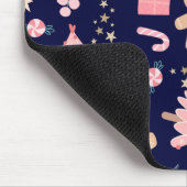 Weihnachtselemente für Navy Blue Mousepad (Ecke)