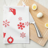 Weihnachtselemente Geschirrtuch (Viertel Falte)