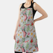 Weihnachtselemente in Aquarellfarben Schürze (InSitu)