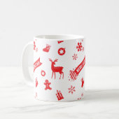 Weihnachtselemente Kaffeetasse (Vorderseite Links)