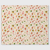 Weihnachtselemente - Musterpapier Geschenkpapier (Flach)