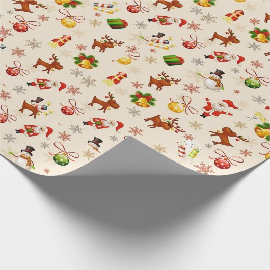 Weihnachtselemente - Musterpapier Geschenkpapier (Ecke)
