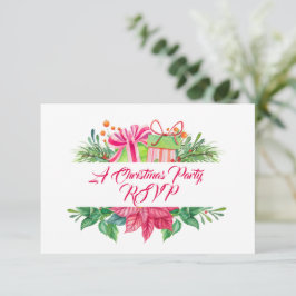 Weihnachtselemente - Party RSVP Karte