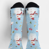 Weihnachtselemente Schneemann Socken (Oben)