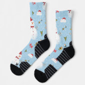 Weihnachtselemente Schneemann Socken (Links)