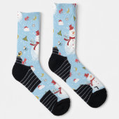 Weihnachtselemente Schneemann Socken (Rechts)