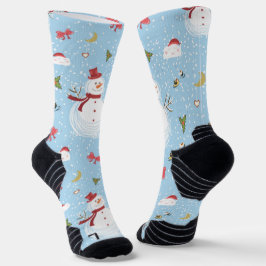 Weihnachtselemente Schneemann Socken
