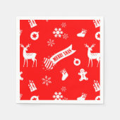 Weihnachtselemente Serviette (Vorderseite)