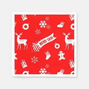Weihnachtselemente Serviette