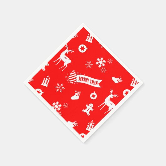 Weihnachtselemente Serviette (Ecke)