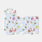 Weihnachtselemente Snowman Pattern Geschenkschachtel (Ungefaltet)