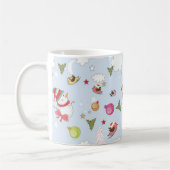 Weihnachtselemente Snowman Pattern Kaffeemaschine  Kaffeetasse (Links)