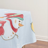 Weihnachtselemente Snowman Pattern Tischdecke (Beispiel)