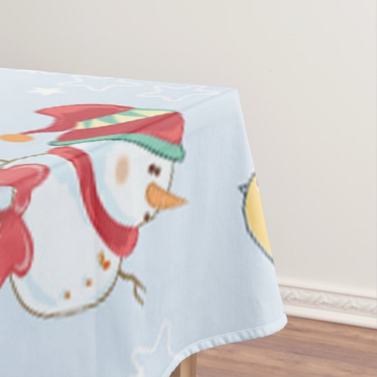 Weihnachtselemente Snowman Pattern Tischdecke (Beispiel)