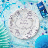 Weihnachtselemente Snowman Sketch Pappteller (Party)