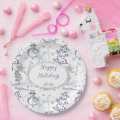 Weihnachtselemente Snowman Sketch Pappteller (Party)