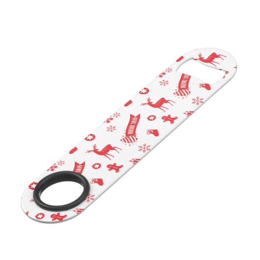 Weihnachtselemente Speedflaschenöffner (Vorderseite Schrägansicht)
