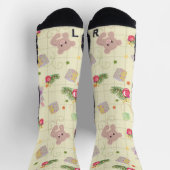 Weihnachtselemente Teddybär Socken (Oben)