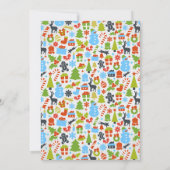 Weihnachtselemente Typografie Holiday Cheer Party Einladung (Rückseite)