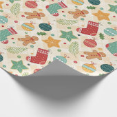 Weihnachtselemente Weihnachtsgeschenk Geschenkpapier (Ecke)