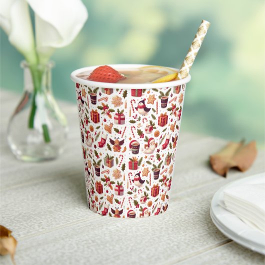 Weihnachtselemente | Weihnachtsgeschenke Pappbecher (In Situ)