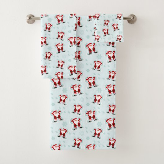 Weihnachtselemente Weihnachtsmann Badhandtuch Set (Insitu)