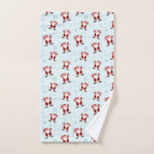 Weihnachtselemente Weihnachtsmann Badhandtuch Set (Handtuch)