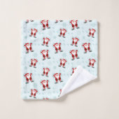 Weihnachtselemente Weihnachtsmann Badhandtuch Set (Waschlappen)
