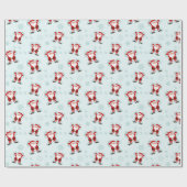Weihnachtselemente Weihnachtsmann Geschenkpapier (Flach)