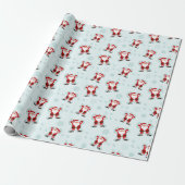 Weihnachtselemente Weihnachtsmann Geschenkpapier (Ungerollt)