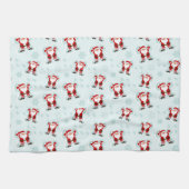 Weihnachtselemente Weihnachtsmann Geschirrtuch (Horizontal)