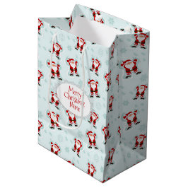 Weihnachtselemente Weihnachtsmann Mittlere Geschenktüte
