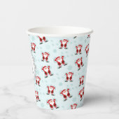Weihnachtselemente Weihnachtsmann Papiertasse Pappbecher (Rückseite)