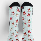Weihnachtselemente Weihnachtsmann Socken (Oben)