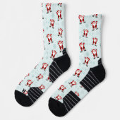 Weihnachtselemente Weihnachtsmann Socken (Links)
