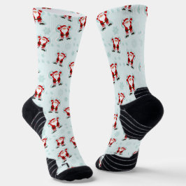 Weihnachtselemente Weihnachtsmann Socken